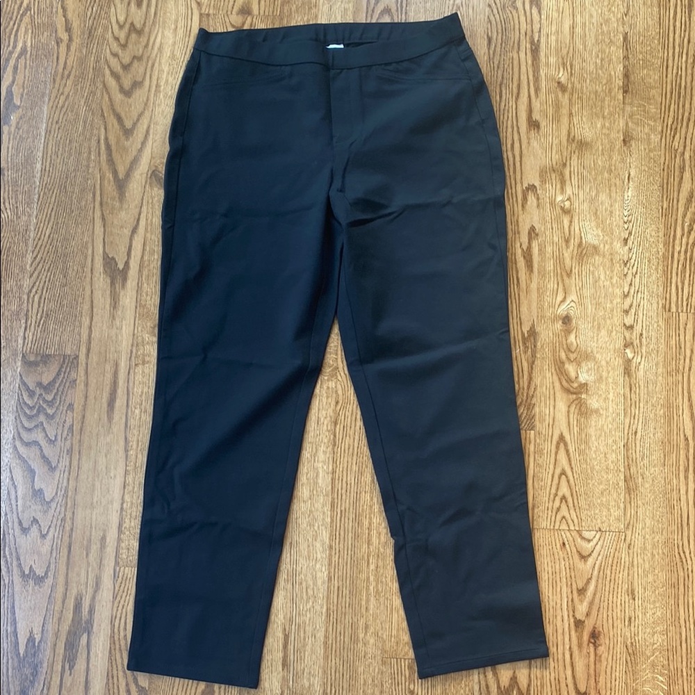 J Jill ponte knit legging slim fit medium black layering ankle NWT